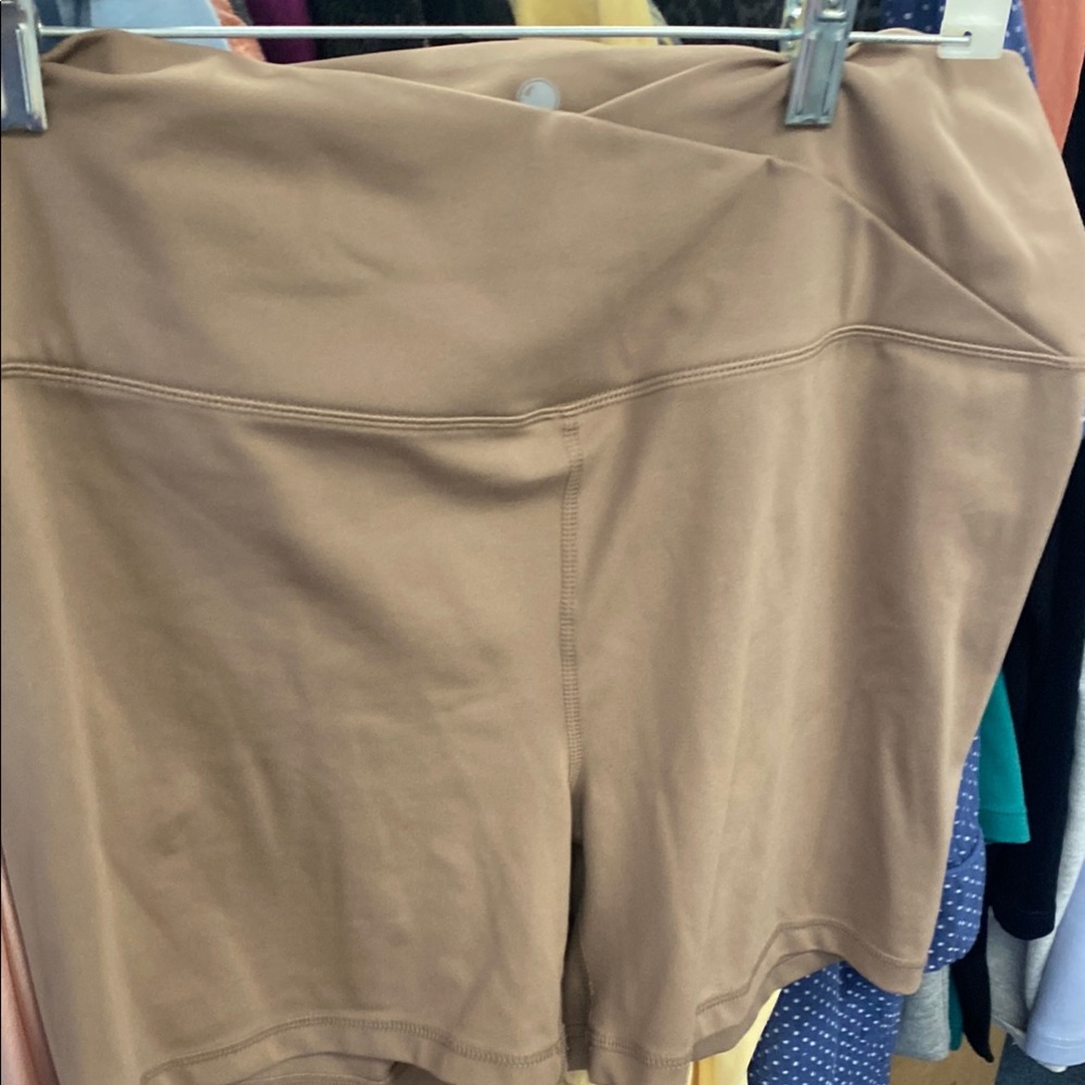 Yogalicious Tan Bike Shorts with Stretchy Comfort